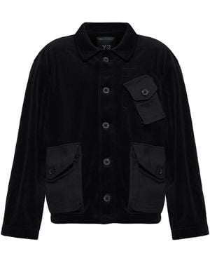 Y-3 Corduroy Jacket With Pockets - Black