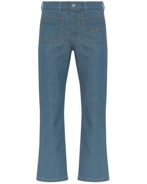 KENZO Jeans With Embroidered Logo - Blue