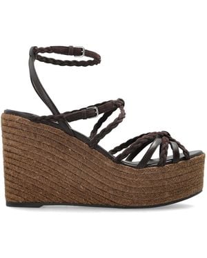 Jimmy Choo 'Nyra 100' Wedge Sandals - Brown