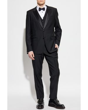 Dolce & Gabbana Wool Suit With Vest - Black
