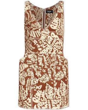 DSquared² Denim Dress With Pockets - Natural