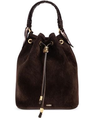 Amiri Suede Handbag - Black