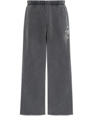 Duke & Dexter Wide-Leg Joggers - Grey