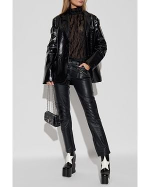 Munthe Top With Decorative Finish - Black