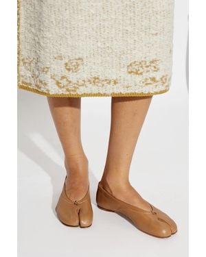 Maison Margiela Ballet Flats With 'Tabi' Cutout - Yellow