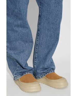 UGG "Goldenglow Suede Clog" Shoes - Blue