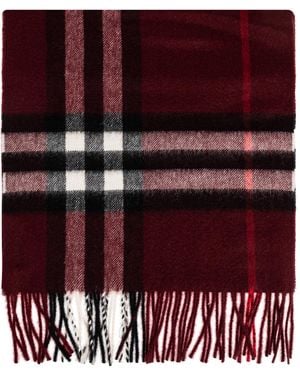 Burberry Cashmere Scarf "Giant" - Red