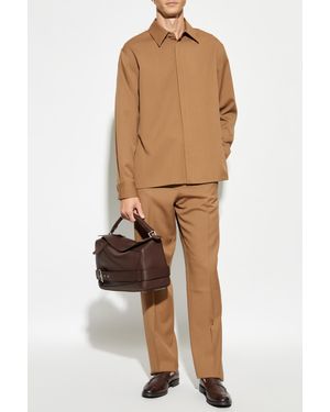 Fendi Wool Pants - Brown