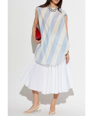 Jacquemus Skirt With Shorter Back - White