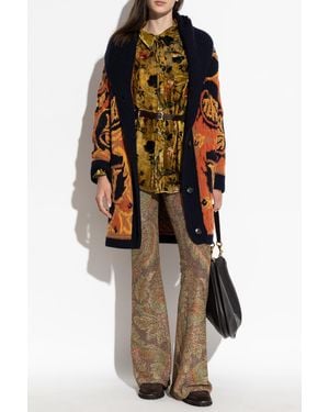 Etro Patterned Loose-Fit Cardigan - Orange
