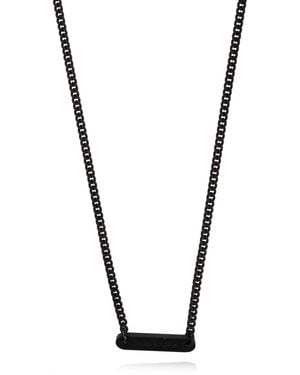 Palm Angels Necklace With Engraved Logo - White
