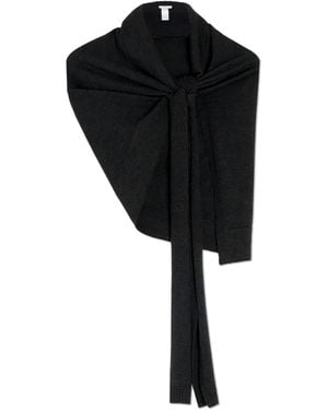 Lemaire Asymmetric Scarf - Black