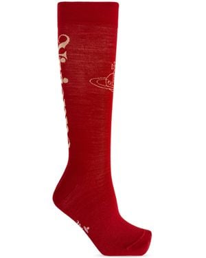 Vivienne Westwood Socks With Logo - Red