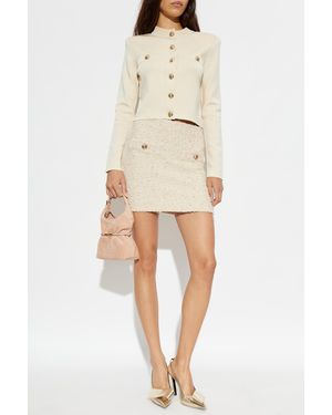 Balmain Tweed Skirt - Natural