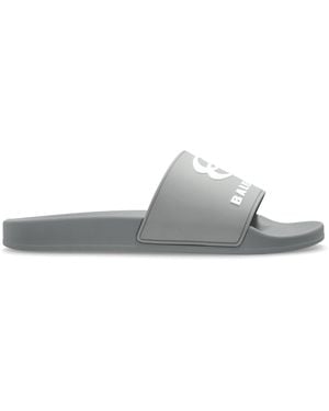 Balenciaga Rubber Flip-Flops - White