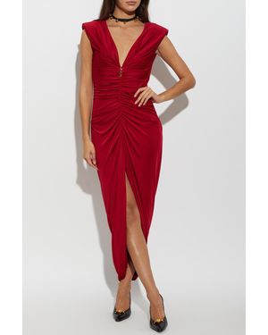 Versace Draped Dress - Red
