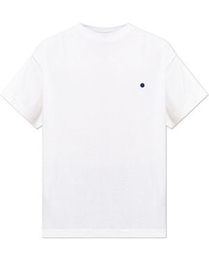 Jil Sander Cotton T-Shirt With A Round Neckline - White