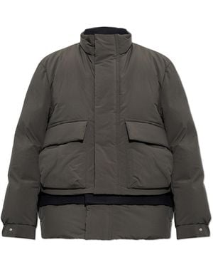Sacai Insulated Jacket With Stand-Up Collar - Grey