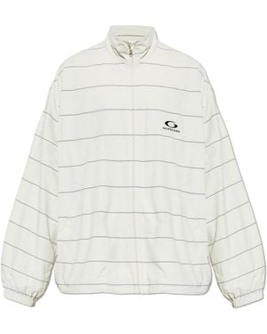 Balenciaga Jacket With A Stand-Up Collar - White