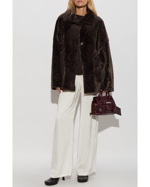 Arma Reversible Shearling Coat 'Isabella' - Black