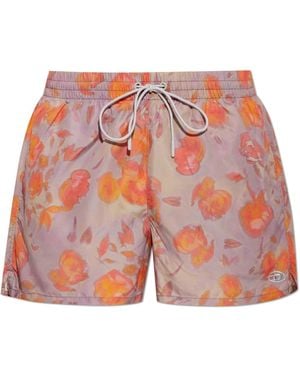 DIESEL 'Olly-34-D-Core' Swim Shorts - Red