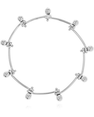 Jil Sander Brass Bracelet - White