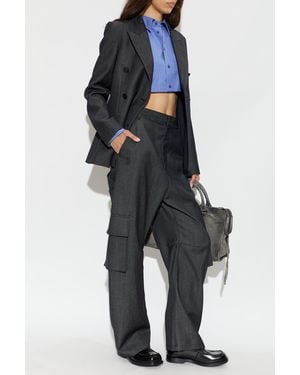 Balenciaga Wool Pants - Blue