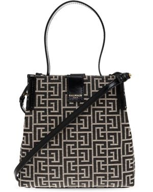 Balmain Handbag 'Release' Hobo Bag - Black