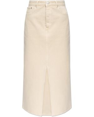 By Malene Birger "Phoenix" Denim Skirt - White