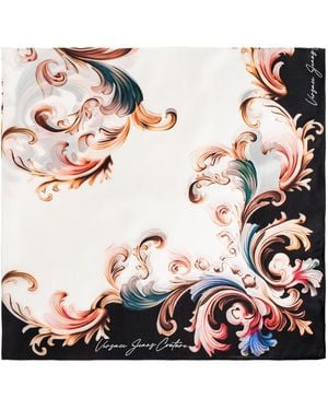 Versace Jeans Couture Scarf With "Barocco" Pattern - Black