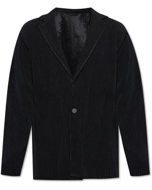 Homme Plissé Issey Miyake Pleated Blazer - Black