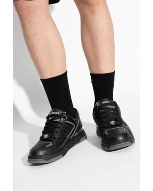 Versace Sports Shoes With Logo - Black
