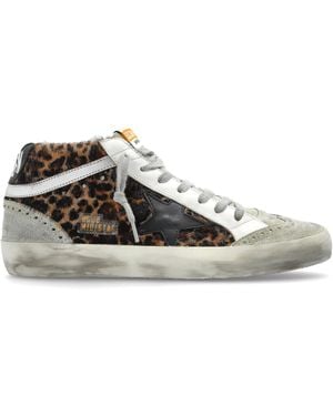 Golden Goose High-Top Sports Shoes "Mid Star Classic" - White