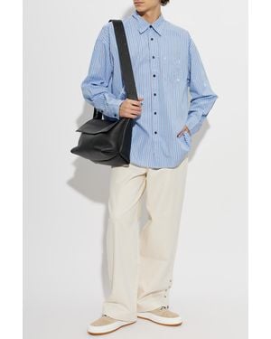 Palm Angels Straight-Leg Pants - Blue