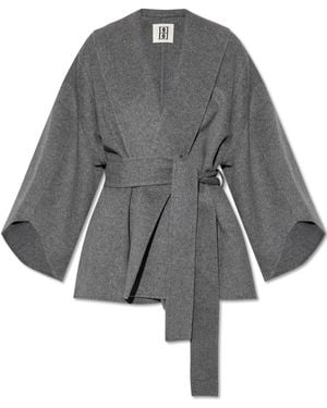 By Malene Birger Wool Coat Margith, - Grey