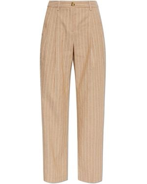 Paul Smith Pinstripe Trousers - Natural
