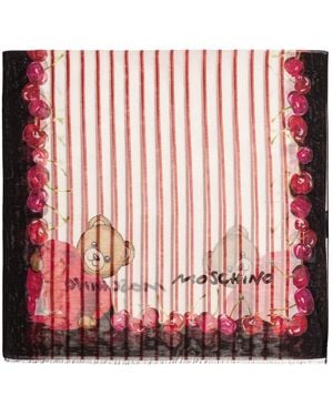 Moschino Scarf With Print - Red