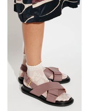 Marni Leather Sandals - Black