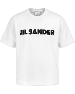Jil Sander T-Shirt With Printed Logo - White