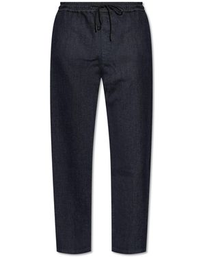 Rag & Bone Trousers With Logo - Blue