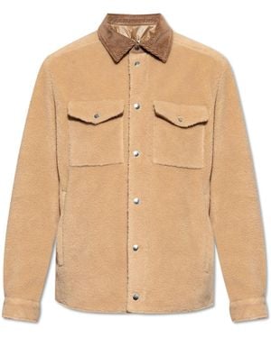Moncler 'Camica' Fleece Jacket - Natural