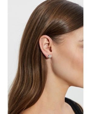 Marc Jacobs Earrings With Shimmering Crystals - Brown