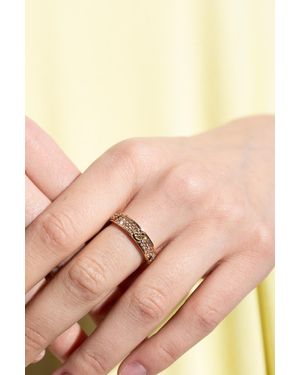 Tory Burch Ring With Shimmering Crystals - Natural