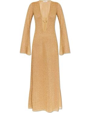 Oséree Dress With Lurex Thread - White