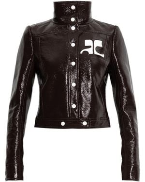 Courreges Jacket With Logo - Black