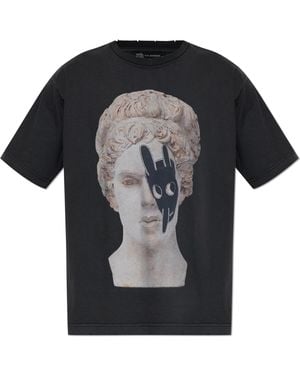 MISBHV T-Shirt With Raw Finish - Black