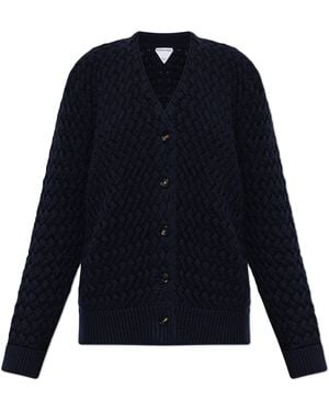 Bottega Veneta Wool Cardigan - Blue