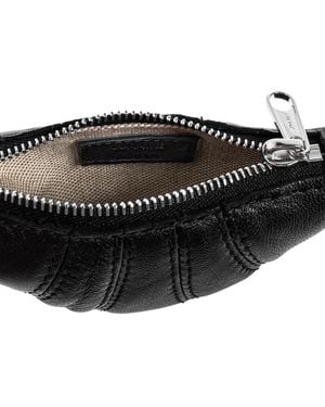 Lemaire 'Mini Croissant' Pouch With Keychain - Black
