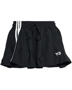 Y-3 Shorts With Logo - Black
