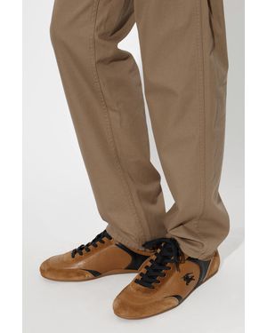 Burberry Leather Sports Shoes - Brown